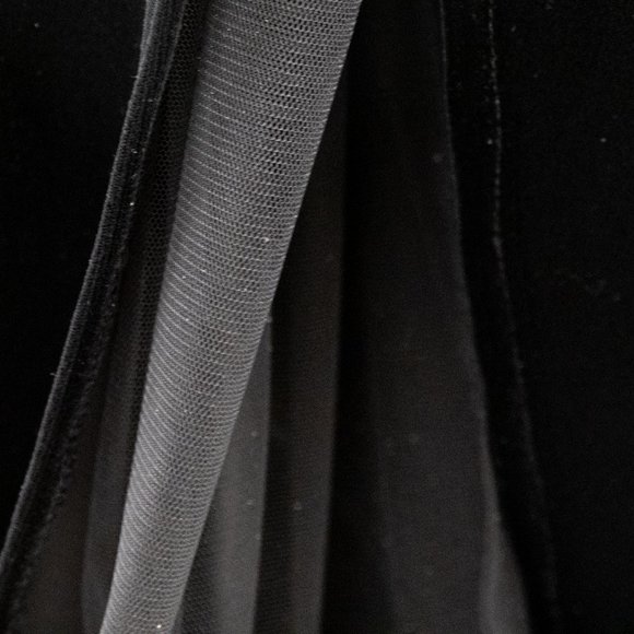 Vintage 90s M Velvet 2-Piece Set Pants Top Black - Picture 13 of 15